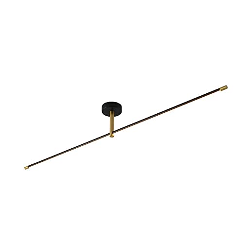 Plafonnier moderne à longue bande lumineuse blanche pour salon et cuisine 68cm