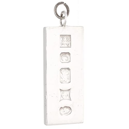 Jollys Jewellers Men's Sterling Silver Birmingham 1977 Ingot Pendant (18x43mm)