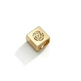 Dainty Square Silk Scarf Ring Brooch for Women Girls Fashion Geometric Rose Flower Carved Shawl Scarves Buckle Wrap Clasp Clip Rings Brooches Dress Accessories Jewelry (Gold-Tone)