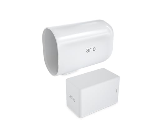 Arlo Extended Battery and Housing Works with Arlo Pro 5S 2K Pro 4 Pro 3 Ultra 2 and Ultra Cameras White - VMA5410 (Renewed)