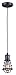 CANARM LTD IPL611A01-SGPH Otto 1 Light Cord Pendant Graphite with Metal Cage Shade
