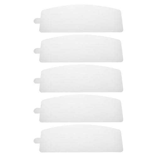 ERINGOGO Lentes de Repuesto para Capucha de Chorro de Arena 5 Piezas Grosor 1 MM Longitud 405 MM Lente de Protección Transparente para Soldadura y Pulido Industrial