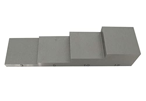 Bloque de calibración ultrasónico 4 pasos 1018 acero miniatura 4