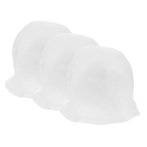 Anneome 3 Piezas Gorro para Mechas de Silicona Reutilizable con Ganchos para Teñir Cabello Herramientas Profesionales para Salones y Doméstico Cómodo y Fácil Aplicación