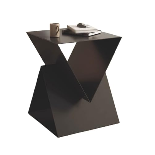 Moderna mesa auxiliar redonda minimalista para espacios pequeños, elegante mesa auxiliar para sala de estar, dormitorio o sofá, mesa auxiliar de ahorro de espacio para apartamentos y dormitorios, mesa