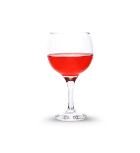 Image of Table & Tale Barone 490 ml Wine Glass Set of 2 from Brazil | Crystal Red & White Wine Glasses for Home, Bar, Parties | Elegant Stemware for Cabernet, Pinot Noir, Chardonnay & More