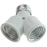 Sdoppiatore Per Lampada E27 Permette Di Collegare Due Lampade Con Attacco E27