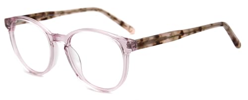 Lunettes sans ordonnance jante ronde vintage avec lentille claire homme femme