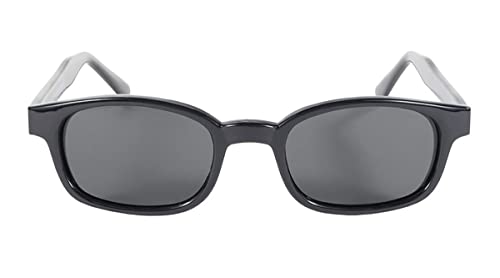 Lunettes de soleil de bikers KD's de qualité supérieure et monture noire
