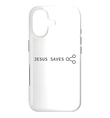 Jesus Saves! Share Node Minimal Text Evangelism Gospel �X�}�z�P�[�X iPhone 17 �p