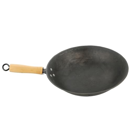 Wok tradicional chino para cocina con mango ergonómico miniatura 1
