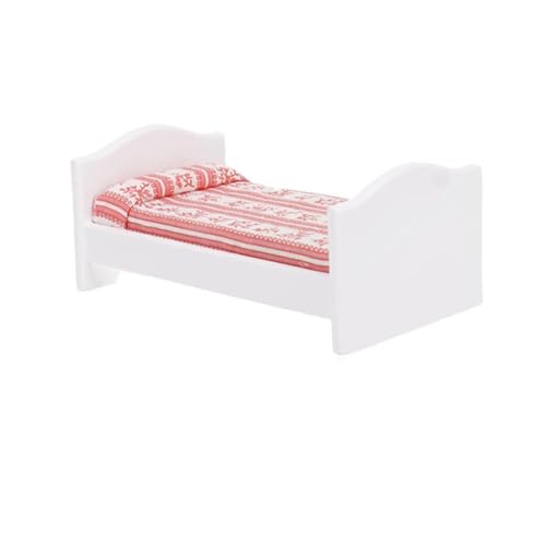 TOYANDONA 1 Pieza Cuna para Casa De Muñecas Modelo De Mini Casa Accesorio De Simulación De Mini Casa Mini Modelo De Simulación Mini Cama De La Casa Modelo De Cama Infantil MDF