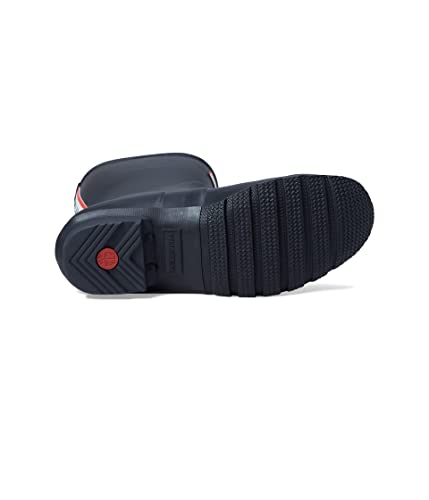 Hunter Original Women's Short Waterproof Rain Boots (Black, Tri Color Logo, Us Size 8) #TOP2