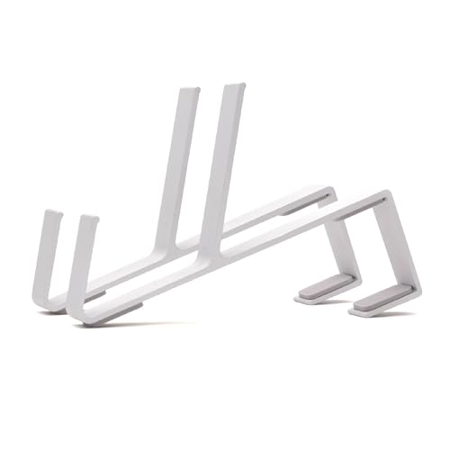 xympo Aluminum Over the Door Hooks, Dual Hooks (2 Pack)