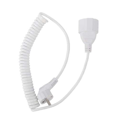 Jectse Rallonge Spiralée 3x1mm² avec Prise, 16A Flexible 0,8-2m (Prise UE) – vue 3