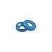 Dahszhi M3 20Pcs Finishing Countersunk Washers, Anodized Aluminum Alloy, Head Washers Gaskets Cup Shim,Light Blue