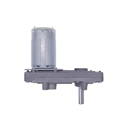 Motorreductor de tornillo sin fin 12V 28RPM de alto par y engranaje metálico CC 2