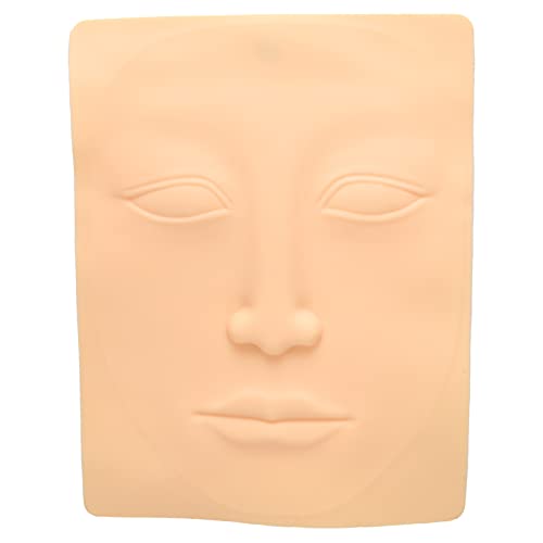 Práctica de Piel para Microblading Ceja Labio Delineador de Ojos 3D Cara Silicona Tatuaje Práctica Piel Maquillaje Permanente Entrenamiento Piel Falsa para Principiantes Y Profesionales 18,8 X 14,2 X