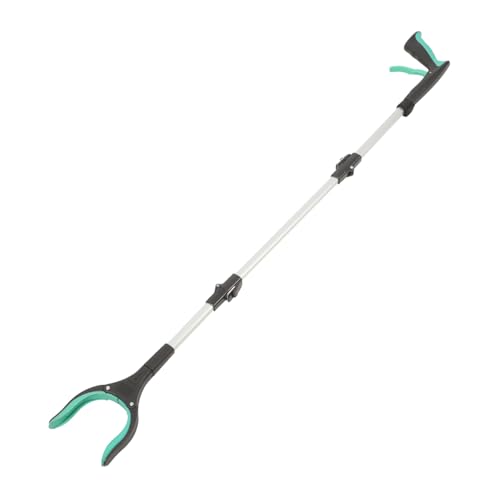 Toyvian Recogedor De Basura Garra De Basura Plegable Herramienta De Alcance para Ancianos Pinza De Mango Largo Limpiador Capturador De Servicio Pesado Agarrar Páginas Green