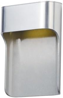 ET2 Alumilux Ledge-8W 1 LED Outdoor Wall Mount-6.25 Inches Wide by 7.75 inches high-Satin Aluminum Finish