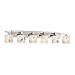 Justice Design Group FAL-8706-30-NCKL LumenAria Collection Aero 6-Light Bath Bar