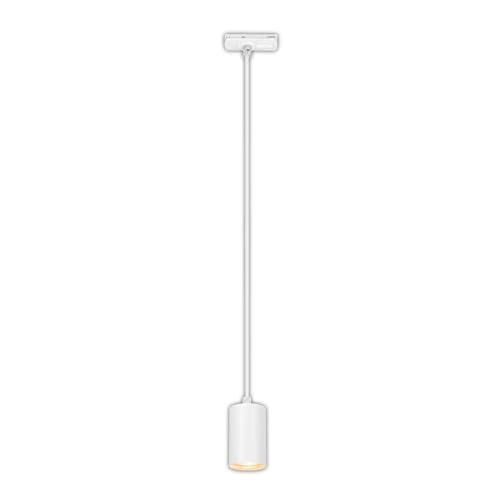 BRILONER - Sistema a binario, Faretto a sospensione su binario, combinabile, illuminazione a binario, lampada a sospensione, GU10, lampada a soffitto, plafoniera, 1410x82x55mm (LxLxD), bianco