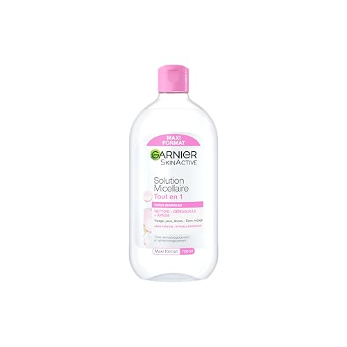 Garnier - SkinActive - Solution Micellaire Tout en Un - Tous Types de Peaux Même Sensibles - Maxi Format - 700 ml