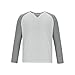 Cambkatl Men's Waffle Raglan Muscle Shirts V Neck Up Long Sleeve Slim Fit Outdoor Running Athletic Casual T-Shirt