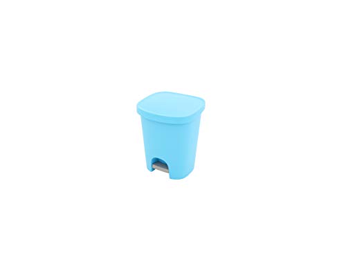 SMART-T-HAUS Cubo Pedal con Tapa, Azul, 25 L