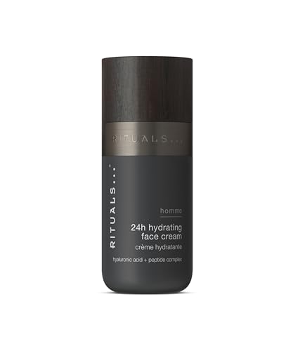 RITUALS Homme Gel Crema Hidratante, Crema Facial Hidratante 24 Horas para Hombre con Vitamina C y Complejo de Péptidos, 50ml