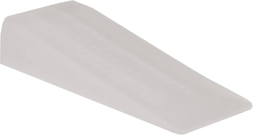 Amig Retenedor de Cuña de Plástico en Color Transparente en Pendiente con Marcas Antideslizantes para Puertas de Paso de Interior, Protege Paredes y Muebles