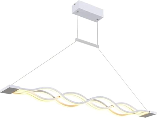 Suspension LED vague pour éliminer les zones d'ombre sur la table de salle à manger