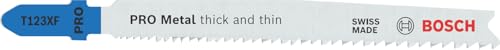 Bosch Professional 25x Lame per seghetto alternativo T 123 XF Progressor for Metal (per Lamiere di acciaio, accessorio Seghetto alternativo)