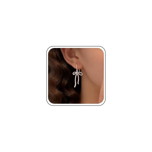 Inateannal Boucles D'oreilles Vintage Noeud Papillon Boucles D'oreilles Noeud Papillon Boucles D'oreilles Ruban Noeud Papillon Boucles D'oreilles Noeud Papillon Creuses...