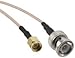 RF/Coaxial Cable Assembly, BNC Straight Plug, SMA Straight Plug, RG316, 50 ohm, 6