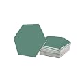 Avant Decor | Peel and Stick Kitchen Backsplash Tiles | Stone Composite Hexagon Solid Color | Stick On Wall Tiles | Easy DIY Installation | 6” x 6.9” | Single Tile