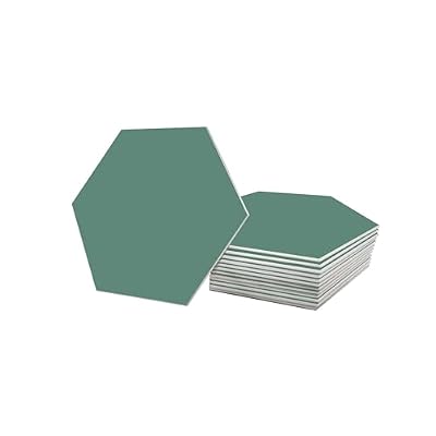 Avant Decor | Peel and Stick Kitchen Backsplash Tiles | Stone Composite Hexagon Solid Color | Stick On Wall Tiles | Easy DIY Installation | 6” x 6.9” | Single Tile