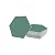Avant Decor | Peel and Stick Kitchen Backsplash Tiles | Stone Composite Hexagon Solid Color | Stick On Wall Tiles | Easy DIY Installation | 6” x 6.9” | Single Tile