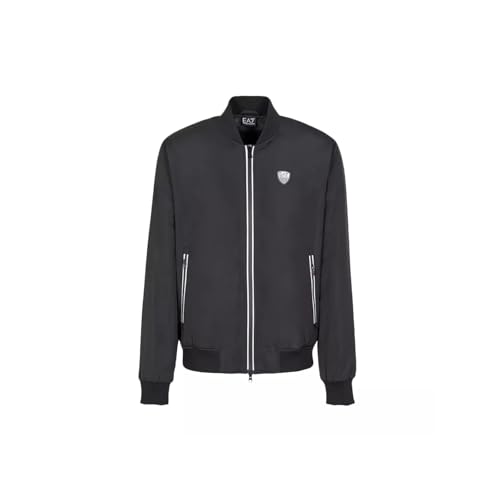 Blouson EA7 Bomber noir pour homme veste décontractée de marque