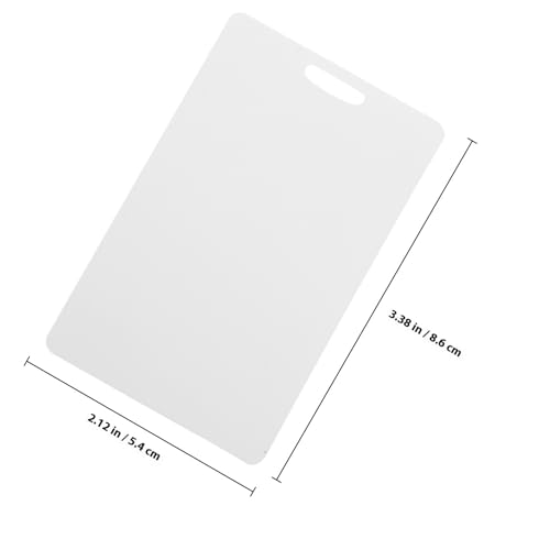 Tarjetas de presentación en blanco personalizables, PVC resistente de 86x54mm para bodas, 100 un 3