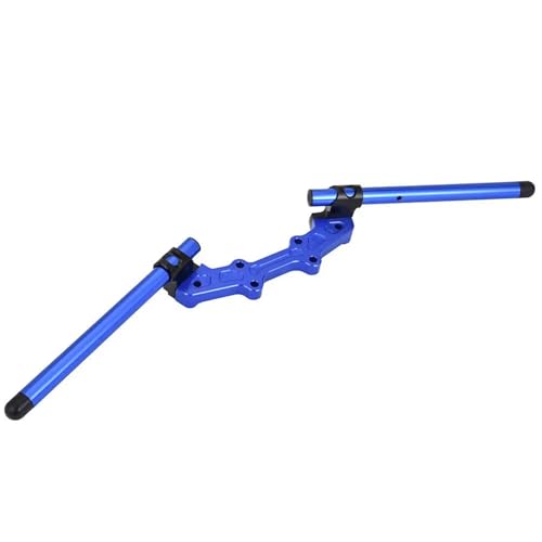 Guidon réglable MT07 à clipser pour rabaisser la position de pilotage sport bleu