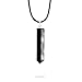 Obsidian Pendant Necklace - Natural Black Stone Jewelry for Men & Women | Powerful Protective Amulet & Talisman for Grounding, Shielding, Protection, Cleansing, Intuition, Balancing, Energy Healing