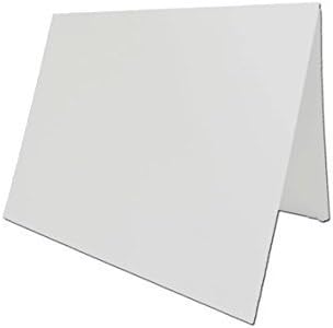 Blank White Half Fold 5 1/2" x 8 1/2" When Folded A9 Folded Invitation Cards 100 Pack - Super Smooth Finish