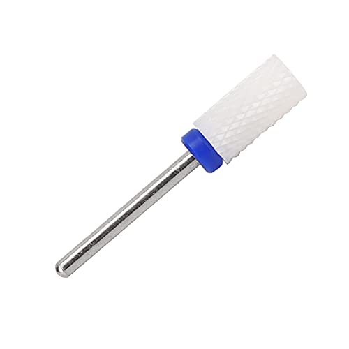 Fafeicy Testa di Macinazione, Lucidatore per Unghie, Punta per Trapano per Unghie a Punta Piatta in Ceramica, Testa di Macinazione in Ceramica, Smerigliatrice Elettrica a Forma di Punta