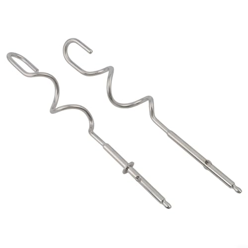 Stainless Steel Whisk Attachments for Kenwood Compatible Hand Mixers - Replacement Beaters for Dough and Egg Blending