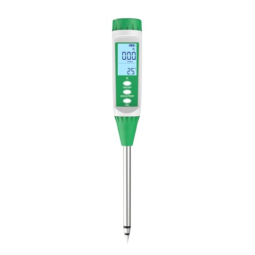 YIYEGO Medidor digital de suelo de potasio para jardineros, medidor de potasio, tierra para exteriores/interiores, tierra para plantas, jardín, granja, césped, huerto, hidroponía