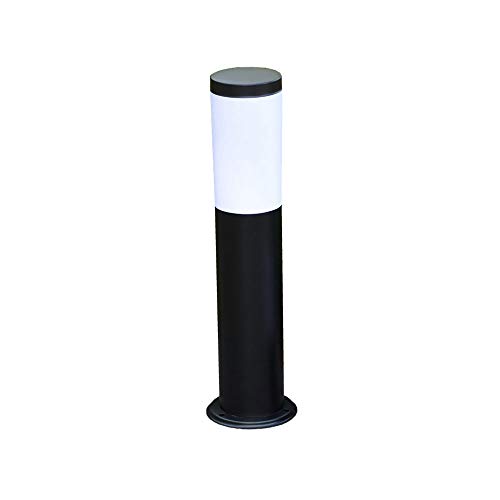WFZRXFC Forme de Colonne de dôme Simple Lanterne de Poteau Moderne Noir IP65 Lampe de Pilier étanche E27 Abat-Jour Acrylique pôle extérieur Lanterne Pont accès au Jardin Porte Avant luminaire