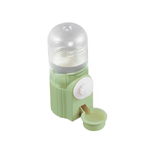 700ml 大容量 ウサギ 給水器 自動給水式 防漏設計 ハムスター モルモット 小動物用 耐かじり 軽い力で給水可能 ケージ取付対応 白色/緑色/ピンク色 ペット 水飲み器 プラスチック&メタル素材 犬猫にも適応 (グリーン)