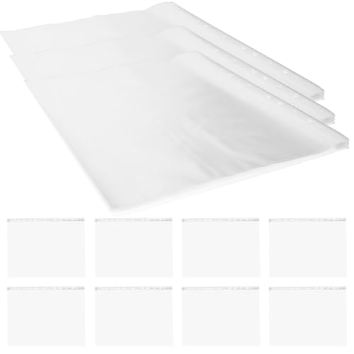 Organizador de dorsales contra arrugas con 100 fundas de PVC transparentes de 0,3 mm