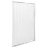 RecPro RV Pleated Folding Shower Door and Frame | Sliding, Retractable, Wrinkle Free | White | 36" x 67"